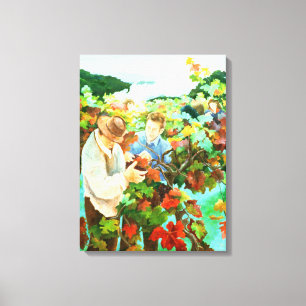 Grape Pickers 1996 Canvas Print