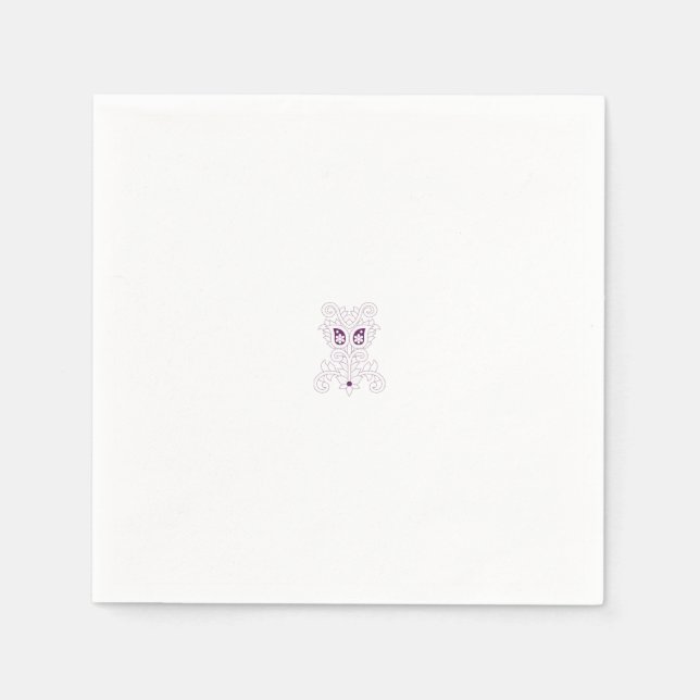 Grape Purple, Grape, Honey Flower decorative Napkin (Front)