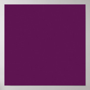 Grape purple (solid colour) poster