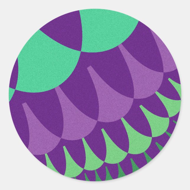 Grape Scales Classic Round Sticker (Front)