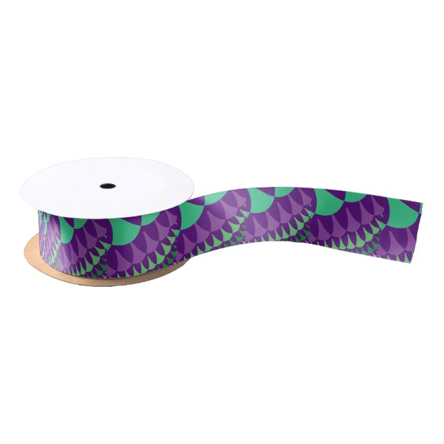 Grape Scales Ribbon Satin Ribbon (Spool)