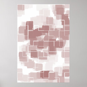 "Grape Soda"  Geometric  Art Poster