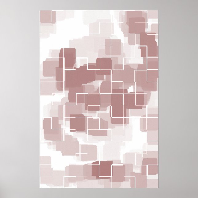 "Grape Soda"  Geometric  Art Poster (Front)