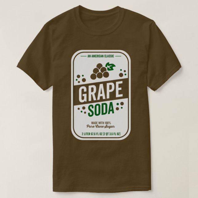 Grape Soda Halloween Group Costume T-Shirt (Design Front)