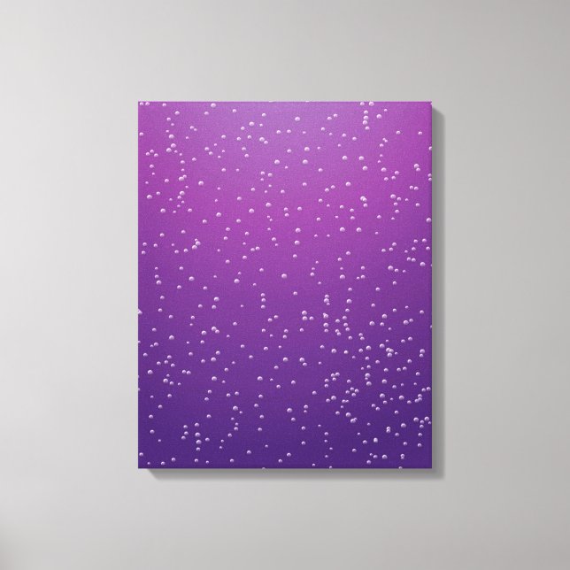 Grape Soda with Tiny Bubbles Background Art Canvas Print (Front)