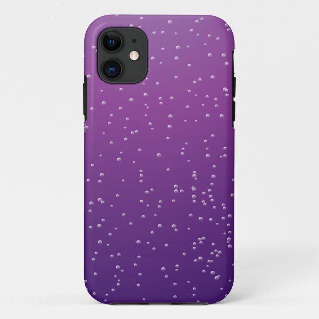 Grape Soda with Tiny Bubbles Background Art Case-Mate iPhone Case (Back)