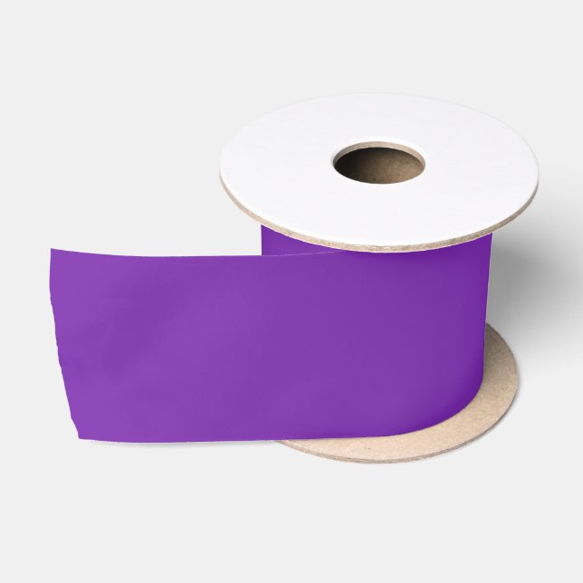 Grape Solid Colour Satin Ribbon (Spool)