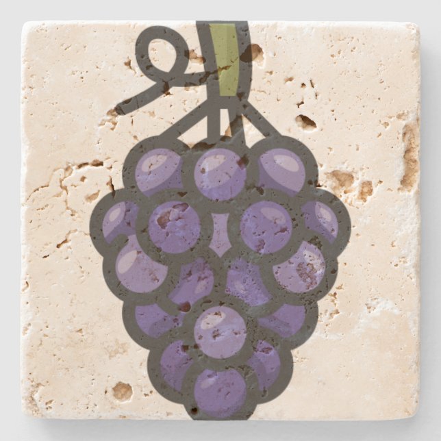 grape stone coaster (Front)