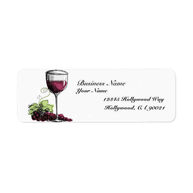 Grape Vine Address Labels (Front)