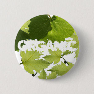 Grape Vine Green Leaves 6 Cm Round Badge