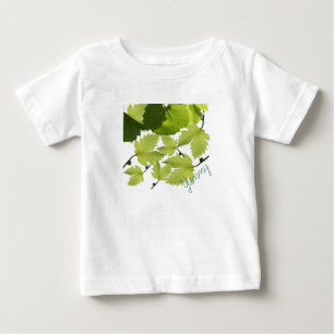 Grape Vine Green Leaves Baby T-Shirt