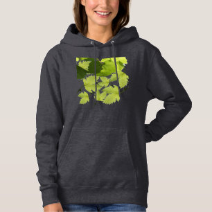Grape Vine Green Leaves Hoodie