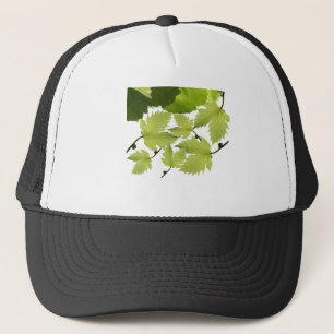 Grape Vine Green Leaves Trucker Hat