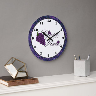 Grape Vine Kitchen Clock