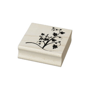 Grape Vine Rubber Stamp