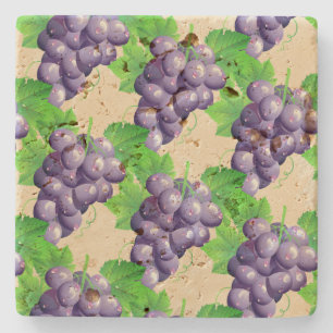 Grape Vine Stone Coaster