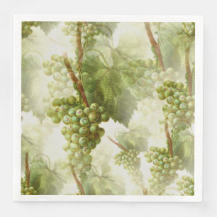 Grape Vines Winery Wedding Napkin