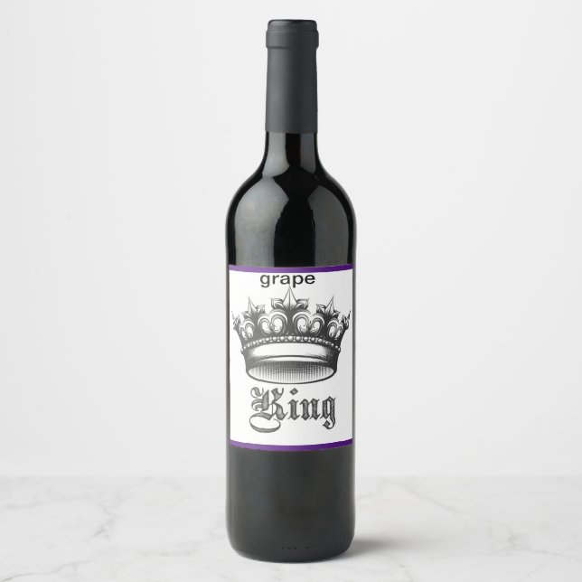 GRAPE WINE BOTTLE LABEL (Front)