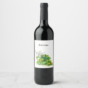 Grape wine label. label