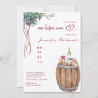Grape | Winery | Modern Watercolor Bridal Shower