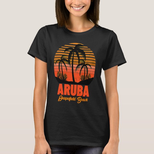 Grapefield Beach Aruba T-Shirt (Front)