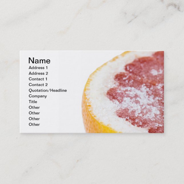 Grapefruit Business Card (Front)