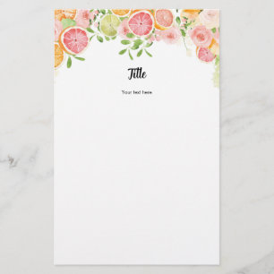 Grapefruit Citrus Bridal Shower Personalised Games