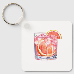 Grapefruit Citrus Cocktail Key Ring