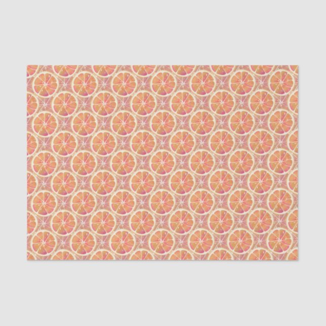 Grapefruit Citrus Fruit Tissue Paper (Front)