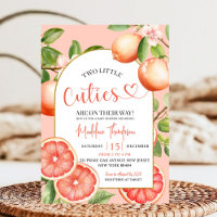 Grapefruit Citrus Summer Fruit Twin Baby Shower
