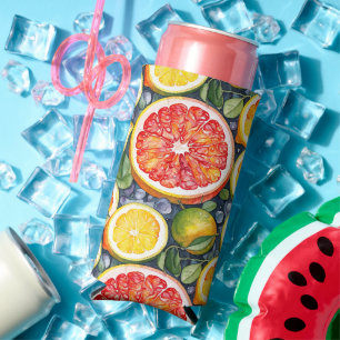 Grapefruit, Limes and Lemons Citrus Themed Seltzer Can Cooler