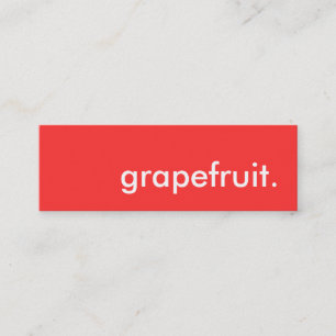grapefruit. mini business card
