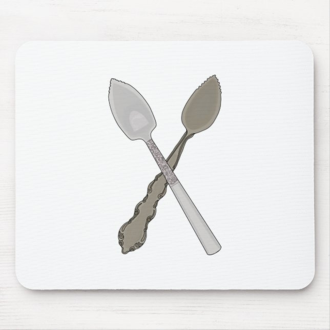 Grapefruit, Orange, Citrus, Fruit Spoons Mouse Pad (Front)