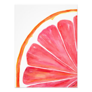 Grapefruit Slice Photo Enlargement Print