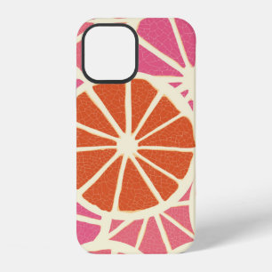 Grapefruit slices seamless pattern,fresh citrus ba iPhone 12 case