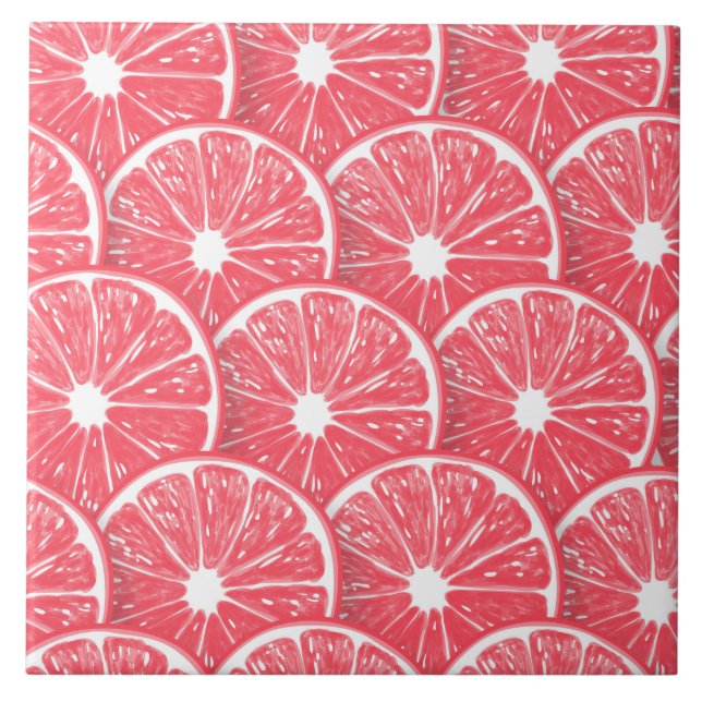 Grapefruit slices tile (Front)