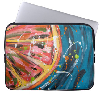 Grapefruit Vibrant Fruit Art Laptop Sleeve
