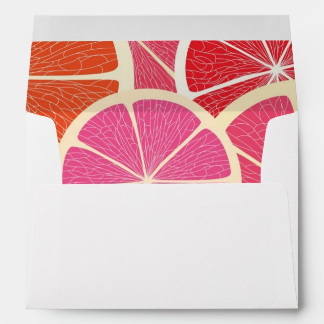 Grapefruit vintage background envelopes (Back (Bottom))