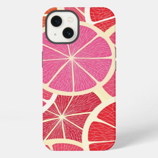 Grapefruit vintage background iPhone case (Back)