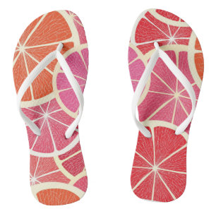 Grapefruit vintage background jandals