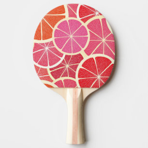 Grapefruit vintage background ping pong paddle