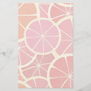 Grapefruit vintage background stationery