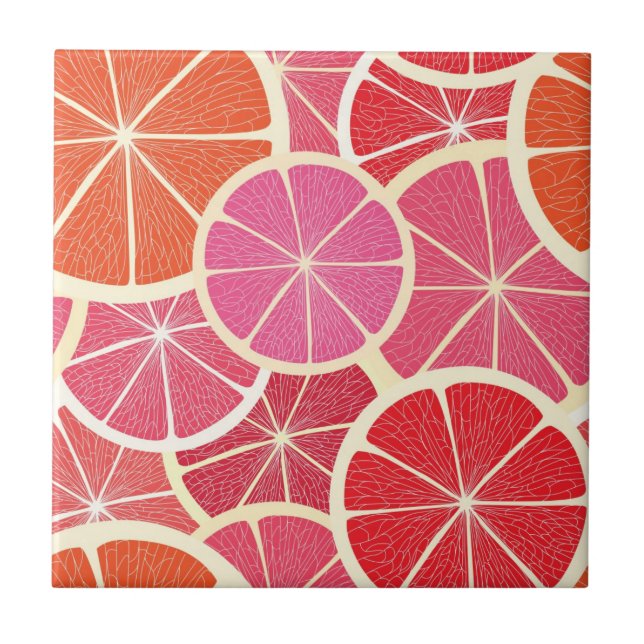 Grapefruit vintage background tile (Front)
