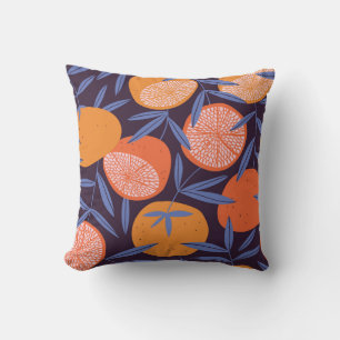 Grapefruit Vintage, Tropical Fruit Pattern. Cushion
