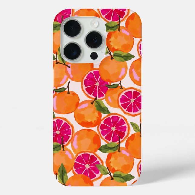 Grapefruit Watercolor Case-Mate iPhone Case (Back)