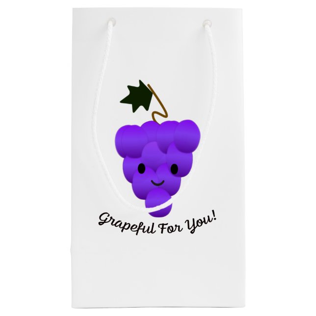 Grapeful for You Small Gift Bag (Back)