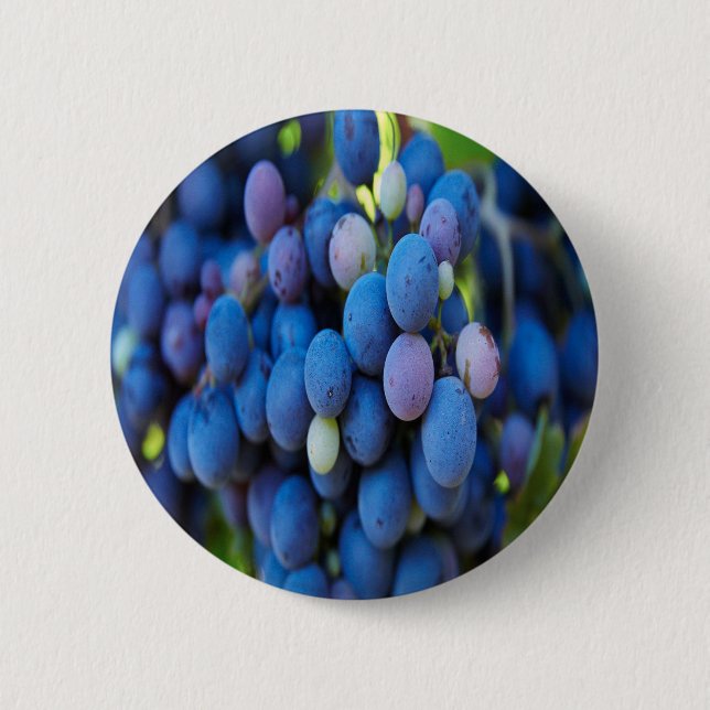 Grapes 6 Cm Round Badge (Front)