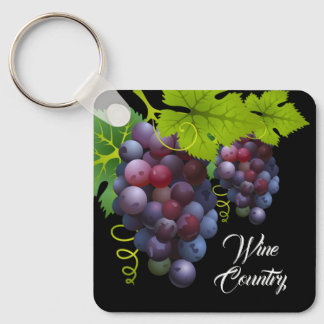Grapes Aluminium Keychain