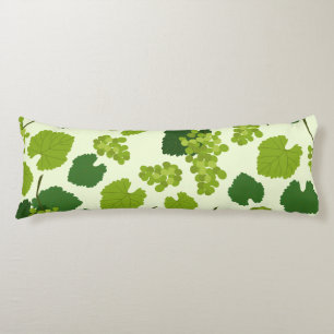 Grapes and Grape Leaves Pattern Body Cushion