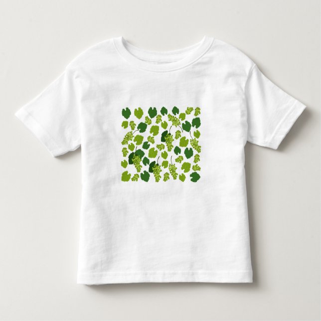 Grapes and Grape Leaves Pattern  Toddler T-Shirt (Front)